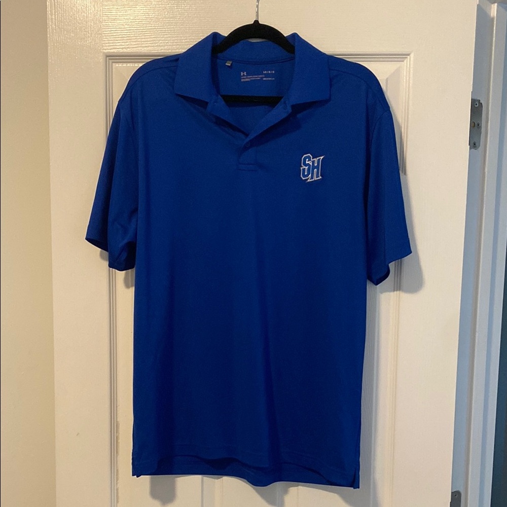 Under Armour Blue Polo Shirt Classic Design